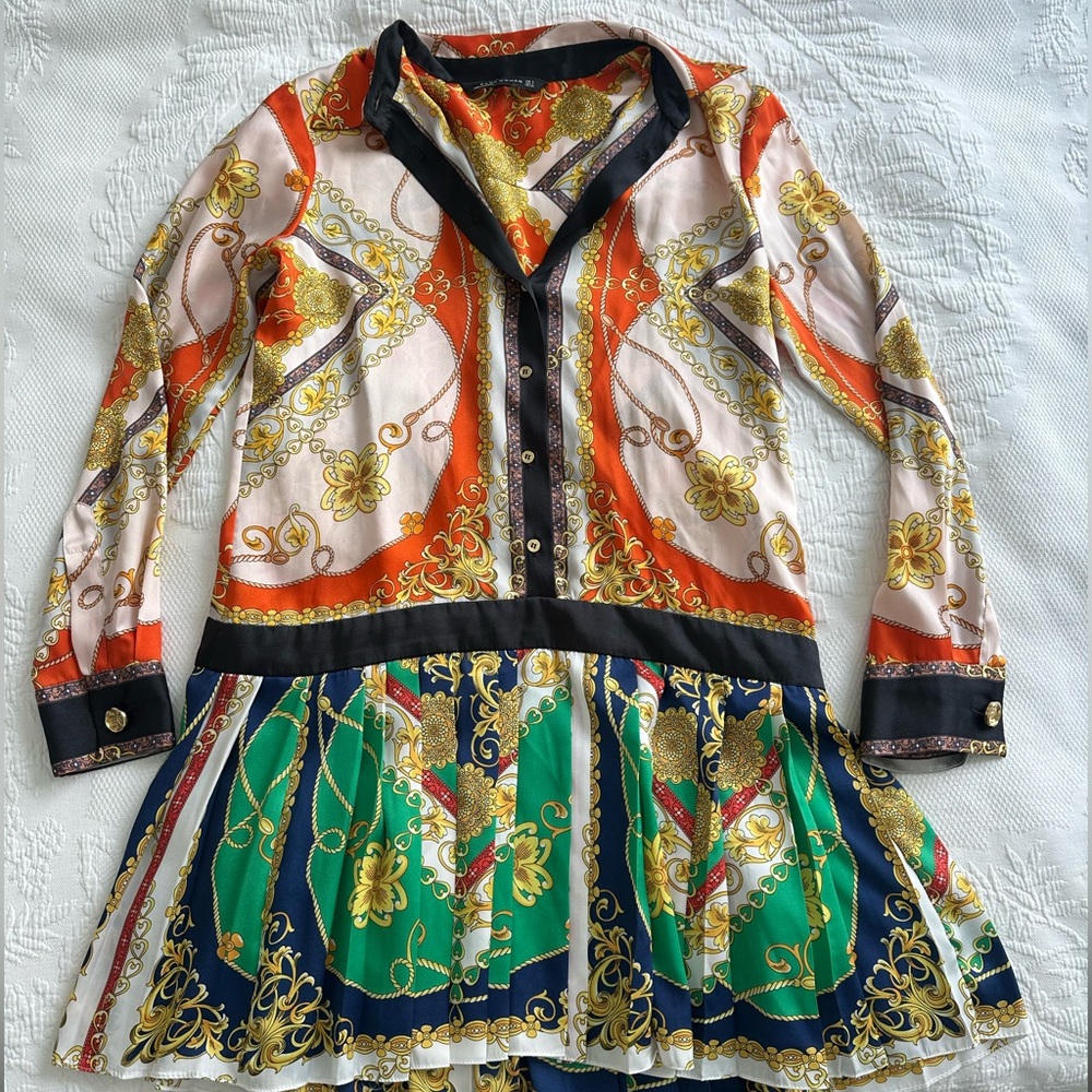 Versace vibe Zara dress !